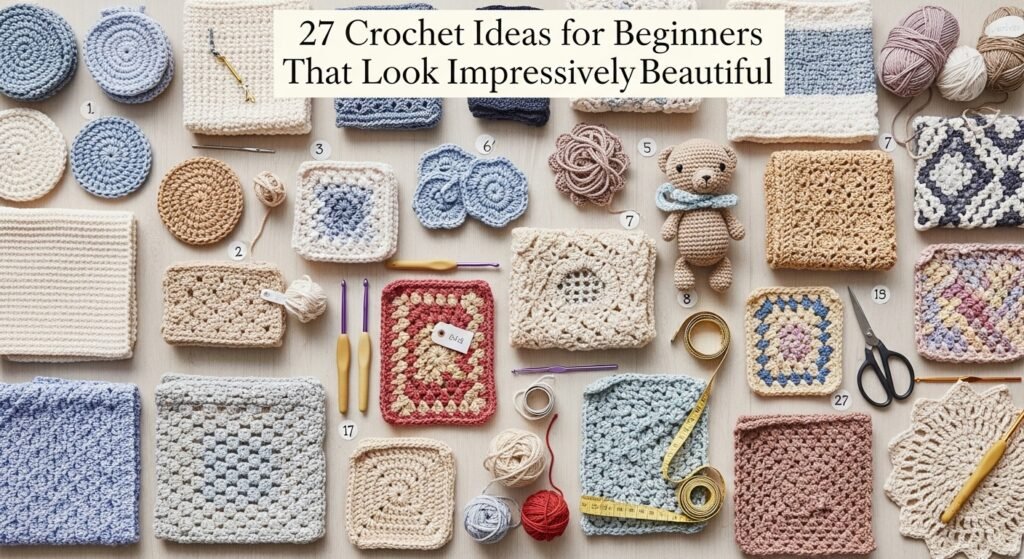 27 Crochet Ideas for Beginners That Look Impressively Beautiful 