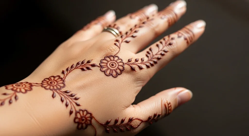 11 Simple Back Hand Mehndi Designs That Feel Light and Beautiful