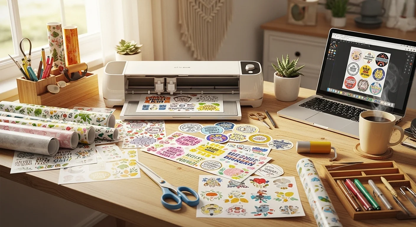 Simple Vinyl Sticker How to Make Vinyl Aesthetic Stickers with a Premium Look - craftedlover.com