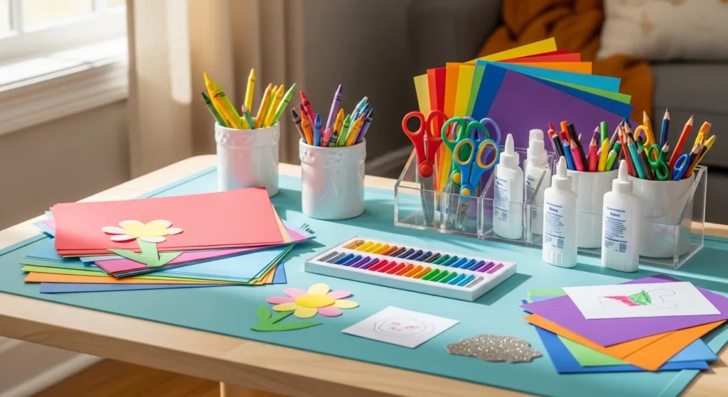 How to Set Up Crafts for Kids for Easy and Mess-Free Play