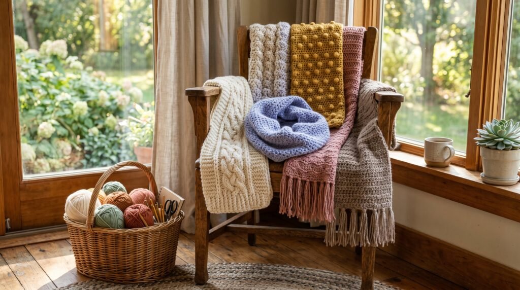 9 Crochet Scarf Ideas That Are Soft, Stylish, and Versatile